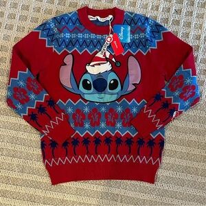 Disney Red and Blue Crewneck Sweater